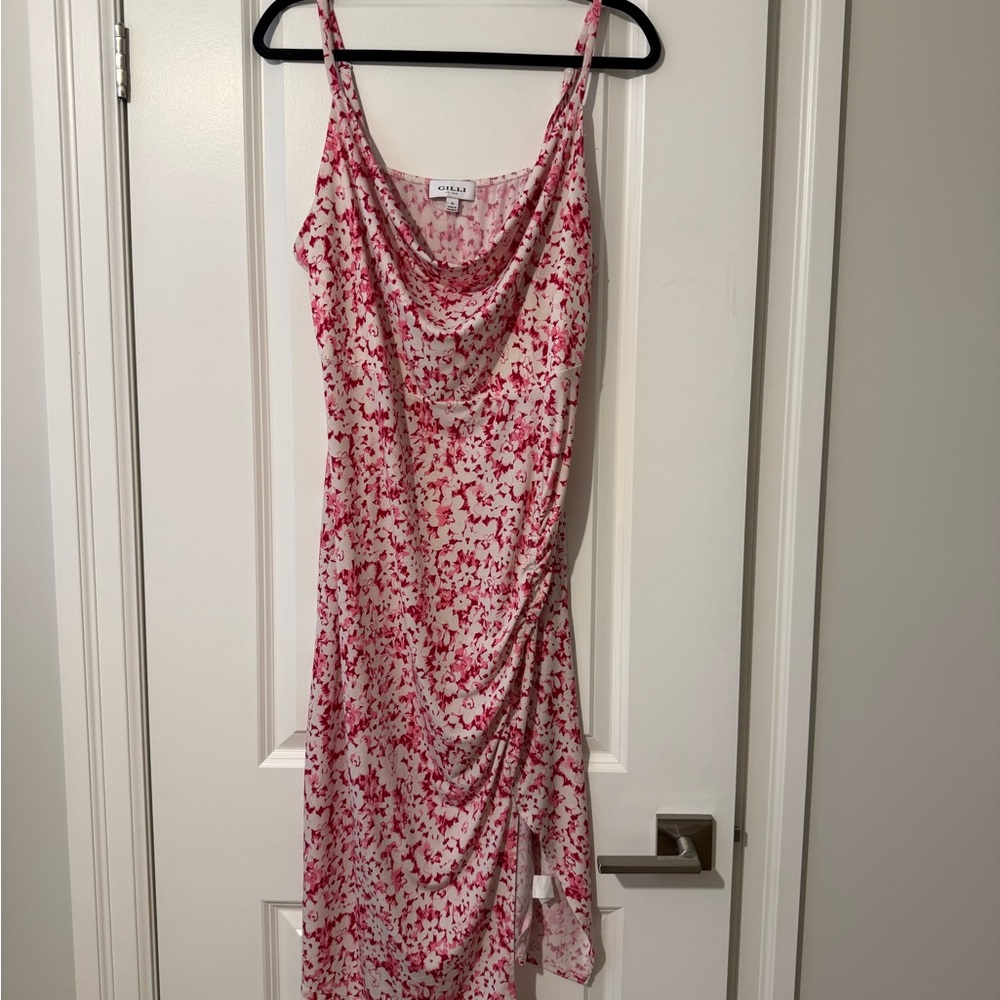 Gilli Red, White & Pink Floral Dress